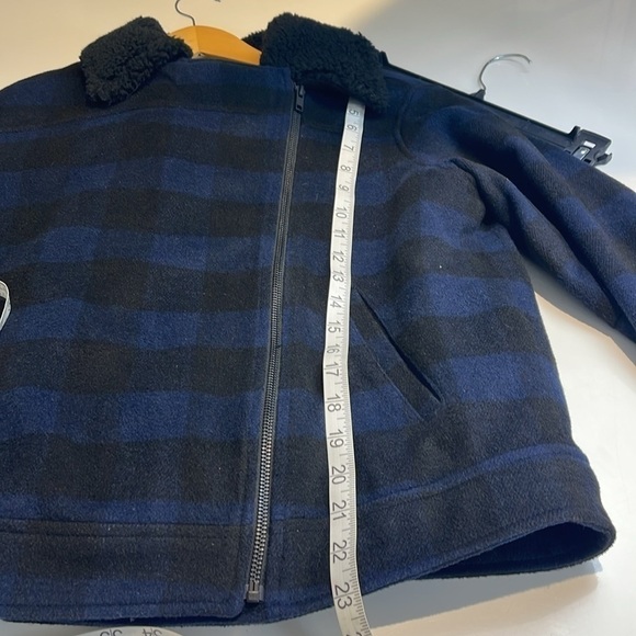 Treasure & Bond Women’s Blue/Black Plaid Jacket Size Small - Picture 7 of 9